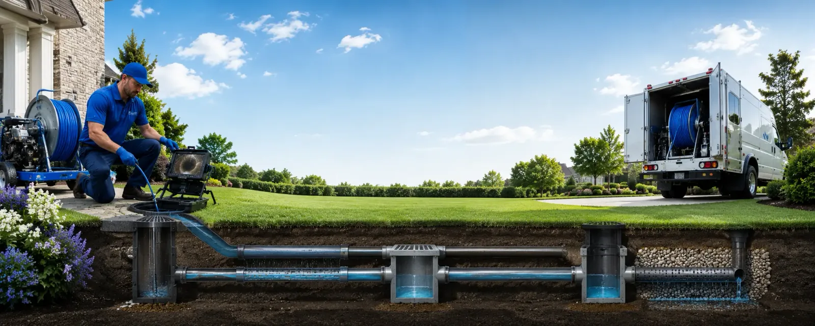Outdoor drain cleaning information for Monticello, IL